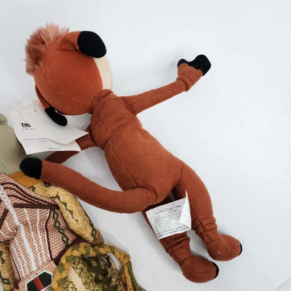 Disney Lion King Trickster Timon Nala Plush Bean Bag Doll Broadway‎ - Lot of 3